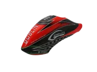 H0545-S - GFK Airbrushhaube Rot Schwarz - Goblin 380