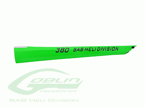 H0588-S - Carbon Heckrohr GRUEN - Goblin 380 SAB H0588-S