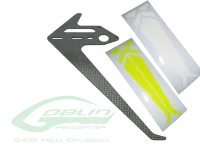 H0621-S - Vertikales Leitwerk Carbon. gelb 500 Sport