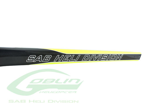 H0703-S - CFK Heckrohr 700 gelb_carbon - Black Nitro_Thunder SAB H0703-S