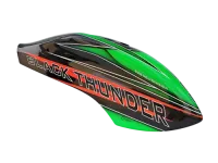 H0763-S - CARBON AIRBRUSH Haube Gruen - Goblin BLACK THUNDER 700
