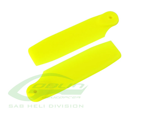 H0828-Y-S - Heckrotorblaetter 50mm gelb - Fireball_miniComet SAB H0828-Y-S