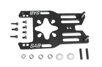 H1215-S - Aluminum Motor Mount Black Matte - Kraken 580