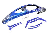 H1426-S - Haube und Sticker blau - Goblin RAW