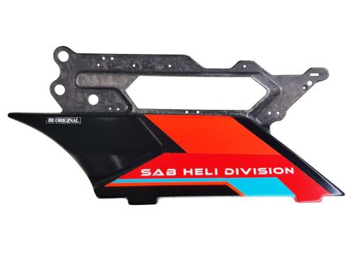 H2338-O-S - Geschmiedeter CF-Seitenrahmen. orange. rechts (DX) SAB H2338-O-S