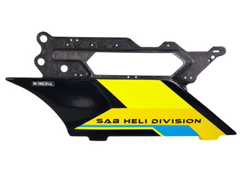 H2338-Y-S - Geschmiedeter CF-Seitenrahmen. gelb. rechts (DX) SAB H2338-Y-S