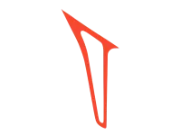 H2391-O-S - Composite Tail Fin Orange