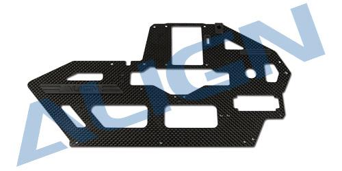 H50B015XXT - 500X Chassis Seitenteil Carbon (L) Align H50B015XXT