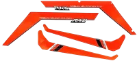 HA092-O-S - SAB AUFKLEBER SATZ ORANGE - RAW 580