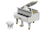 HAP-YC-21003 - Dreamers Piano white Limited Edition (2745 Pcs)