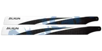 HD380A - 380 Carbon Hauptrotorblaetter. schwarz