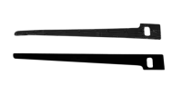 BTB-105 - hook-and-loop tape - black - 105mm - 10pcs