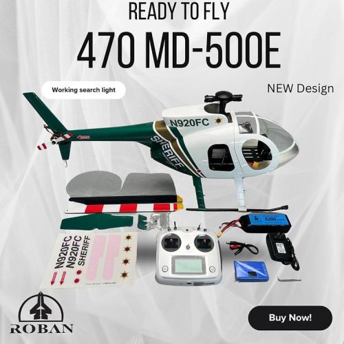 HSM-470-R-MD-SH - RotorScale 470 RTF MD-500E Roban HSM-470-R-MD-SH