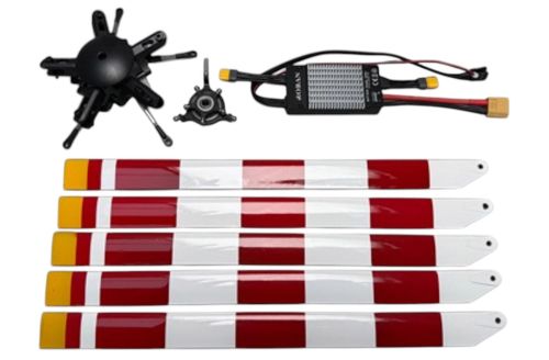 HSM-470-SP049 - 5-Blatt-Rotorkopf-Upgrade-Set 470 Roban HSM-470-SP049