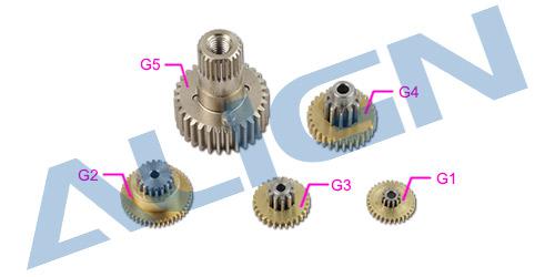 HSP53502 - DS535 Servo Getriebe Set Align HSP53502