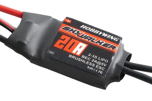 HW-80060010 - Skywalker BL ESC 20A 2-3S LiPo 2A BEC Hobbywing HW-80060010