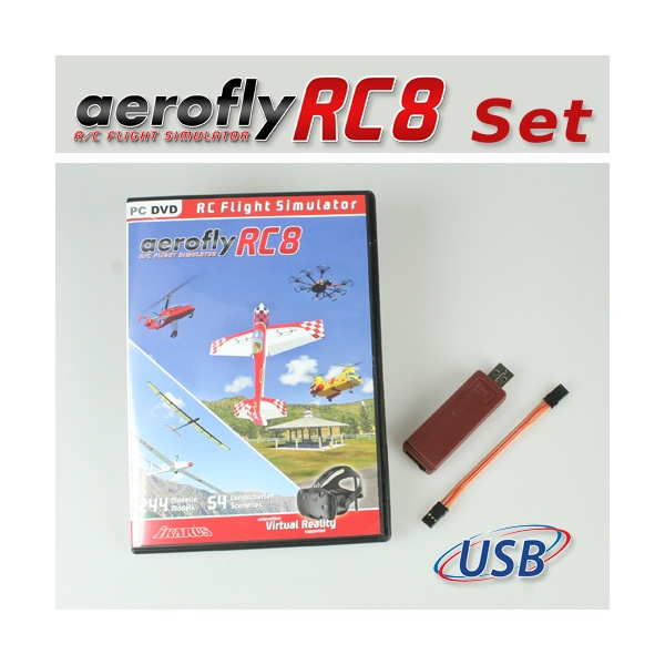 IK3091012 - aerofly RC8 DVD inkl. Interface fuer Graupner HoTT Win 7_8_10 Ikarus IK3091012