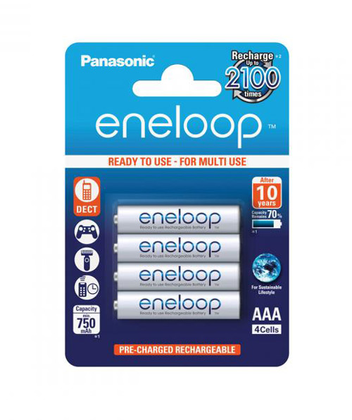 KK1-136618 - eneloop BK-4MCCE 1.2V min. 750mAh AAA (4er-Blister) Panasonic KK1-136618