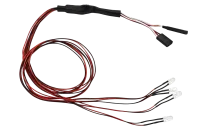 KY97054-4CR-B - Kyosho LED Light Unit (Diam=5_L=400) Clear & Red (4 Bulbs)