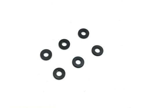 KY97059-01BK - Kyosho Black Anodized Washer 3x7x1mm. (6) KY97059-01BK