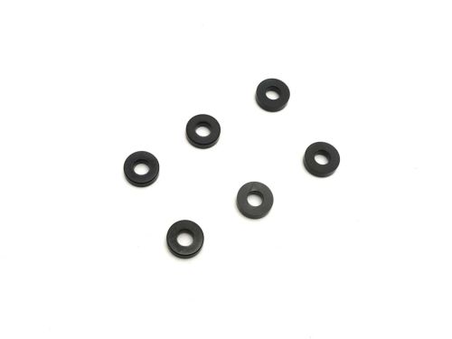 KY97059-02BK - Scheiben Kyosho 3x7x2mm (6) - Schwarz KY97059-02BK