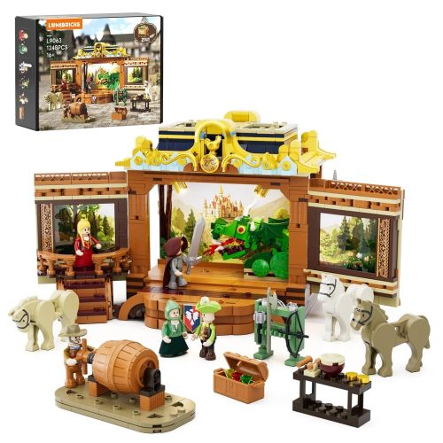 LB9063 - Lumibricks Mittelalterliche Theater Kutsche (1248 Teile) LB9063