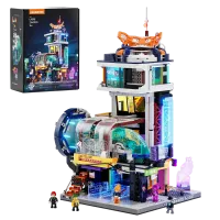 LB9098 - Lumibricks Cyberpunk Floating Train Station (2760 Teile)