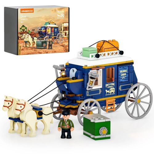 LB9099 - Lumibricks Old West Schatzpostkutsche (307 Teile) LB9099