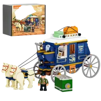 LB9099 - Lumibricks Old West Treasure Mail Coach (307 pcs)