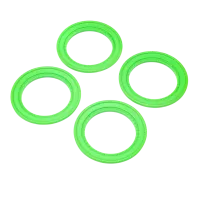 LOS-1820 - Snap-in Beadlock Rings. Green (4): LMT 2.0