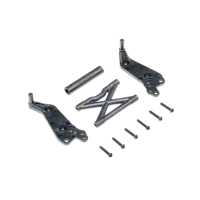 LOS-2822 - Wheelie Bar Set. Black: Mini LMT