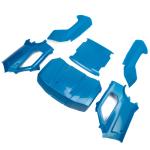 LOS-4001 - Karosserie-Set. komplett. Metallic-Blau: 5IVE-T 3.0