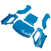 LOS-4001 - Karosserie-Set. komplett. Metallic-Blau: 5IVE-T 3.0
