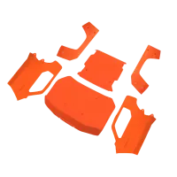 LOS-4002 - Komplettes Karosserie-Set. leuchtend orange: 5IVE-T 3.0