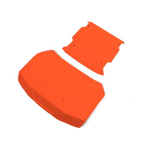 LOS-4008 - Karosserieteil. Motorhaube und Dach. leuchtend orange: 5IVE-T 3.0 LOSI LOS-4008