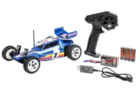 LOS01020T2 - Losi Mini JRX2 2WD Buggy Brushed RTR. blue 1:16
