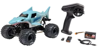 LOS01026T3 - Losi Mini LMT Megalodon 2S 4X4 RTR Brushed Monster Truck. Blue