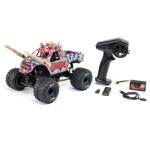 LOS01026T4 - 1_18 Mini LMT Zombie 2S 4X4 RTR Brushed Monster Truck Rot
