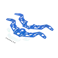 LOS211053 - Chassis Plate Set. Blue: Mini LMT