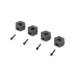 LOS212050 - 12mm Wheel Hex and Screwpin (4): Mini LMT