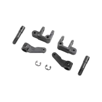 LOS214021 - Spindle. Caster Block. Front Axle Set: Mini JRX2