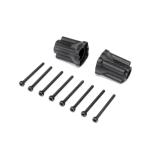 LOS214043 - Rear Axle Mount Set. 0 deg: Mini LMT