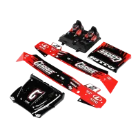 LOS230098 - Body_Driver Set. Red. Silkscreened: Hammer Rey