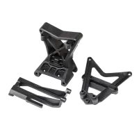 LOS231099 - Front Upper Arm_Shock Mount and ESC Mount: RZR Rey