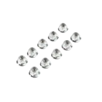 LOS235015 - Lock Nut Flanged M5 x 0.8 Serrated (10)
