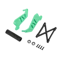 LOS241029 - Wheelie Bar Set. Green: LMT