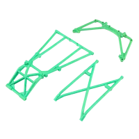 LOS241043 - Rear Cage and Hoop Bars. Green: LMT