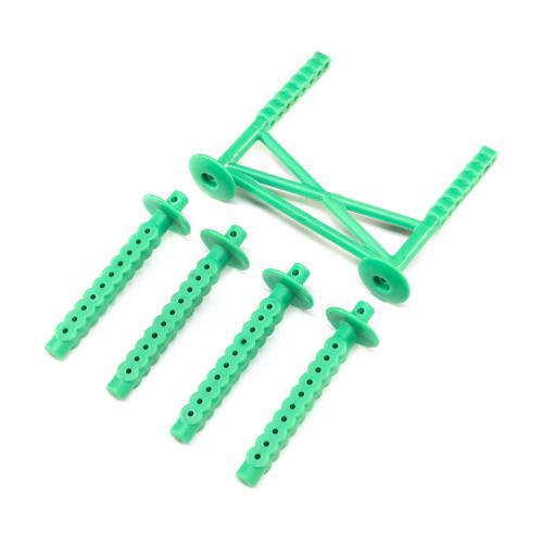 LOS241045 - Rear Body Support and Body Posts. Green: LMT LOSI LOS241045