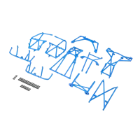 LOS241046 - Cage Set Complete. Blue: LMT