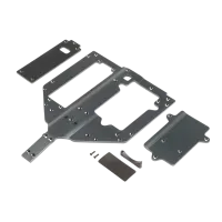 LOS251083 - Chassis Motor & Battery Cover Plates: Super Rock Rey